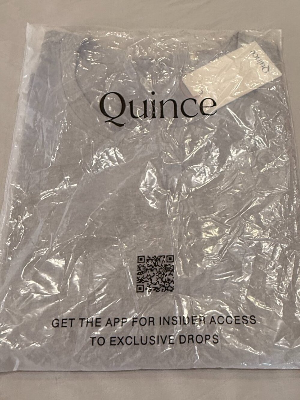Quince 100% Organic Cotton Boxy Crewneck Tee Gray XL - Picture 2 of 5